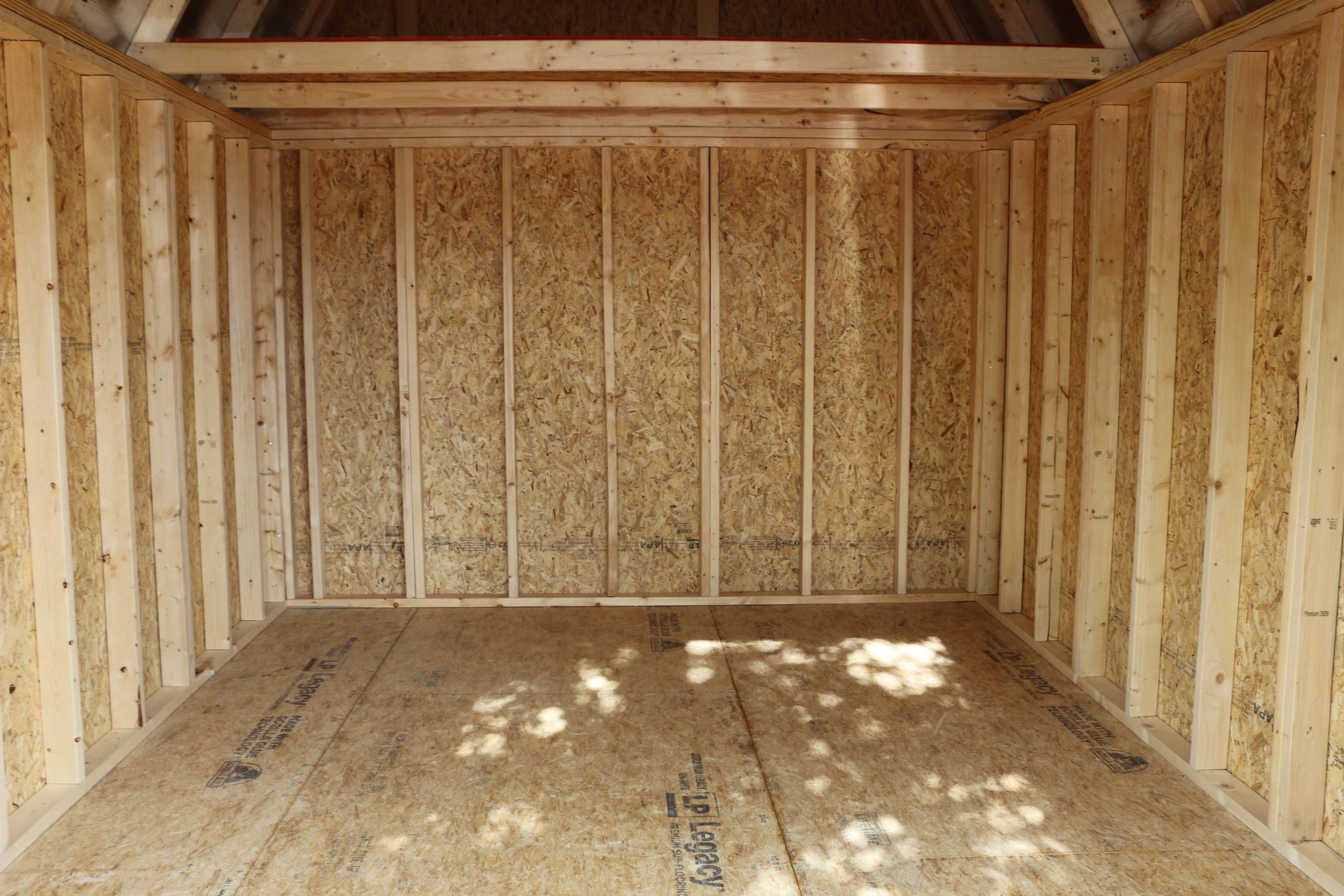 10x12 Lofted Barn Shed - Chestnut Stain - Image 5