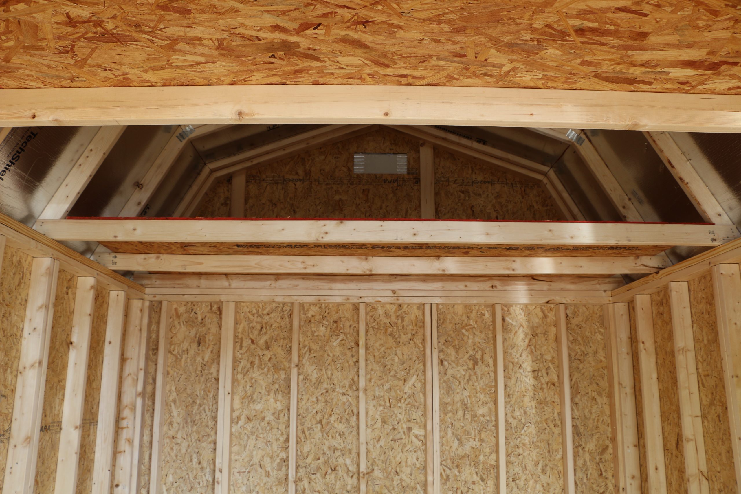 10x12 Lofted Barn Shed - Chestnut Stain - Image 4