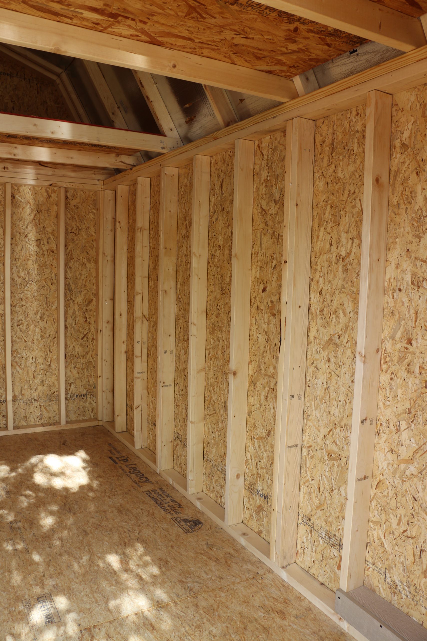 10x12 Lofted Barn Shed - Chestnut Stain - Image 3