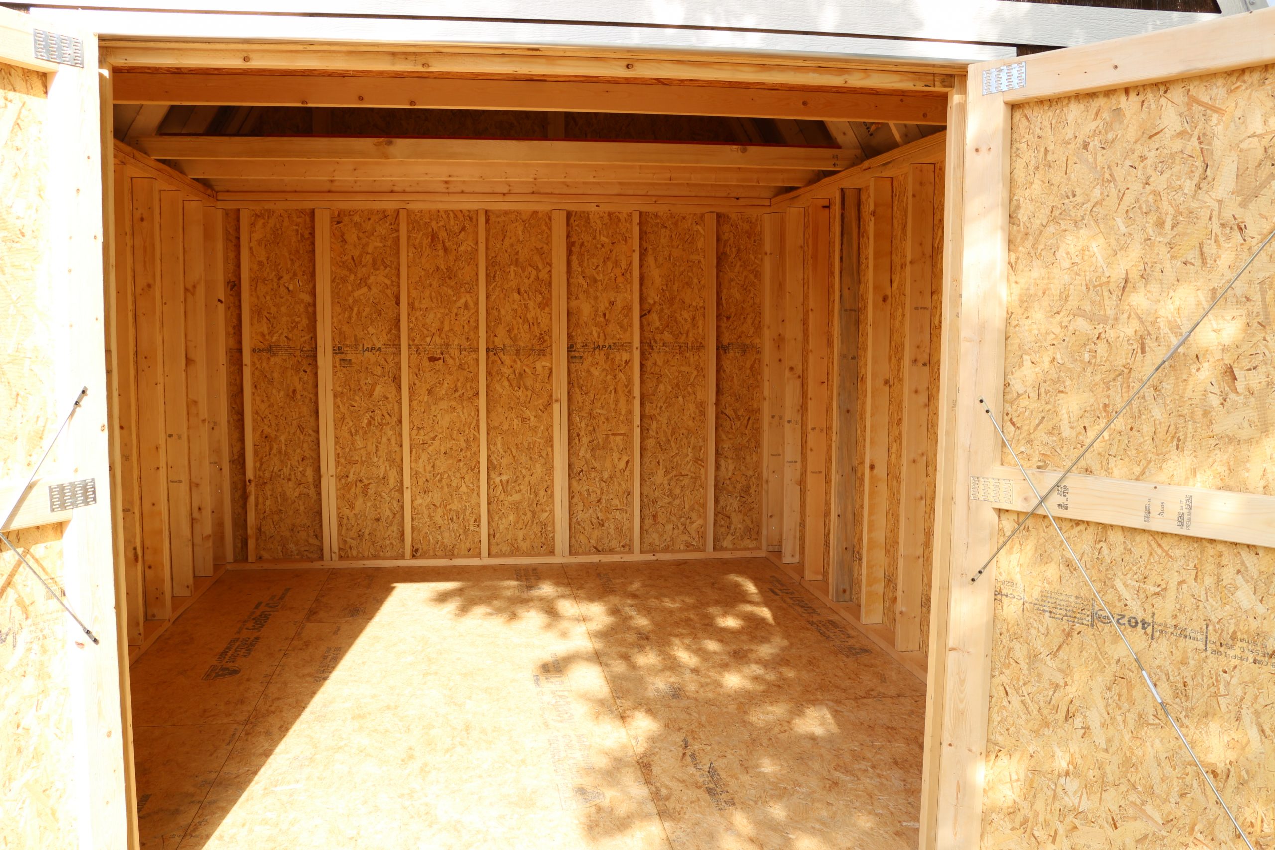 10x12 Lofted Barn Shed - Chestnut Stain - Image 5