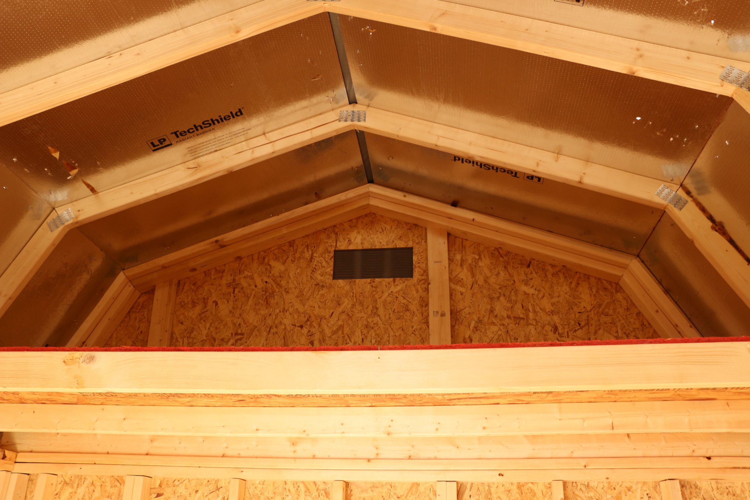 10x12 Lofted Barn Shed - Chestnut Stain - Image 4