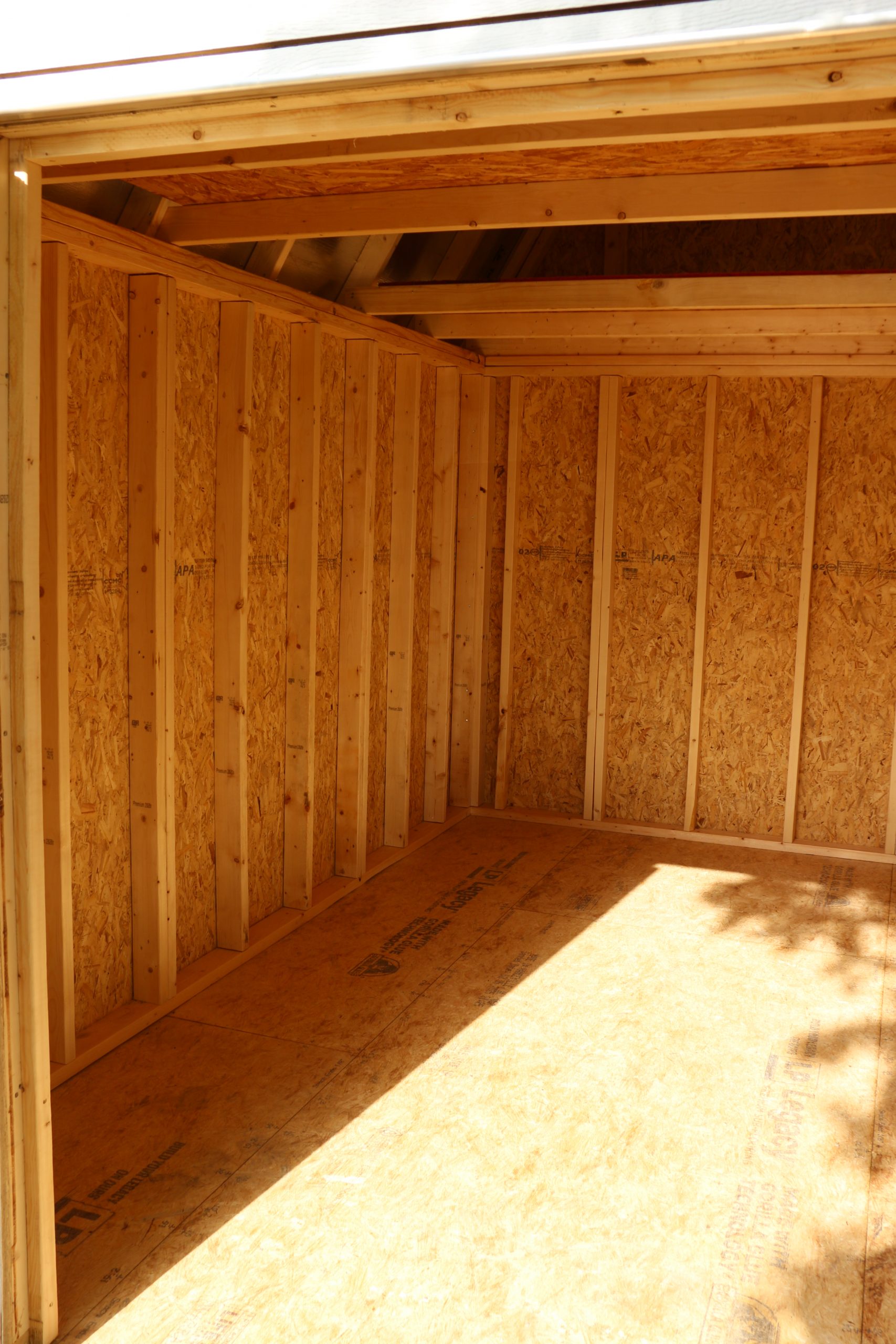 10x12 Lofted Barn Shed - Chestnut Stain - Image 3