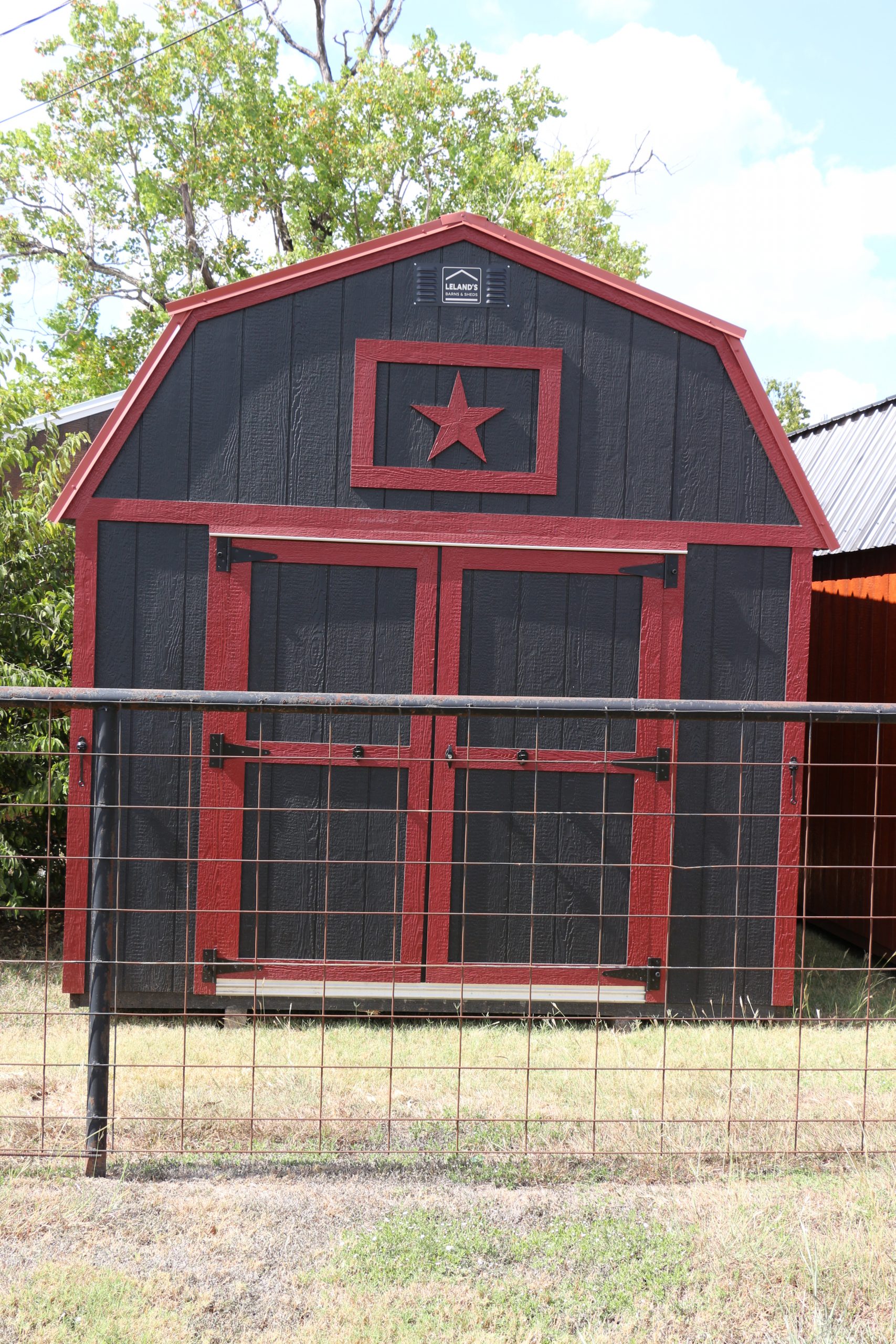 10x12 Lofted Barn Shed - Black
