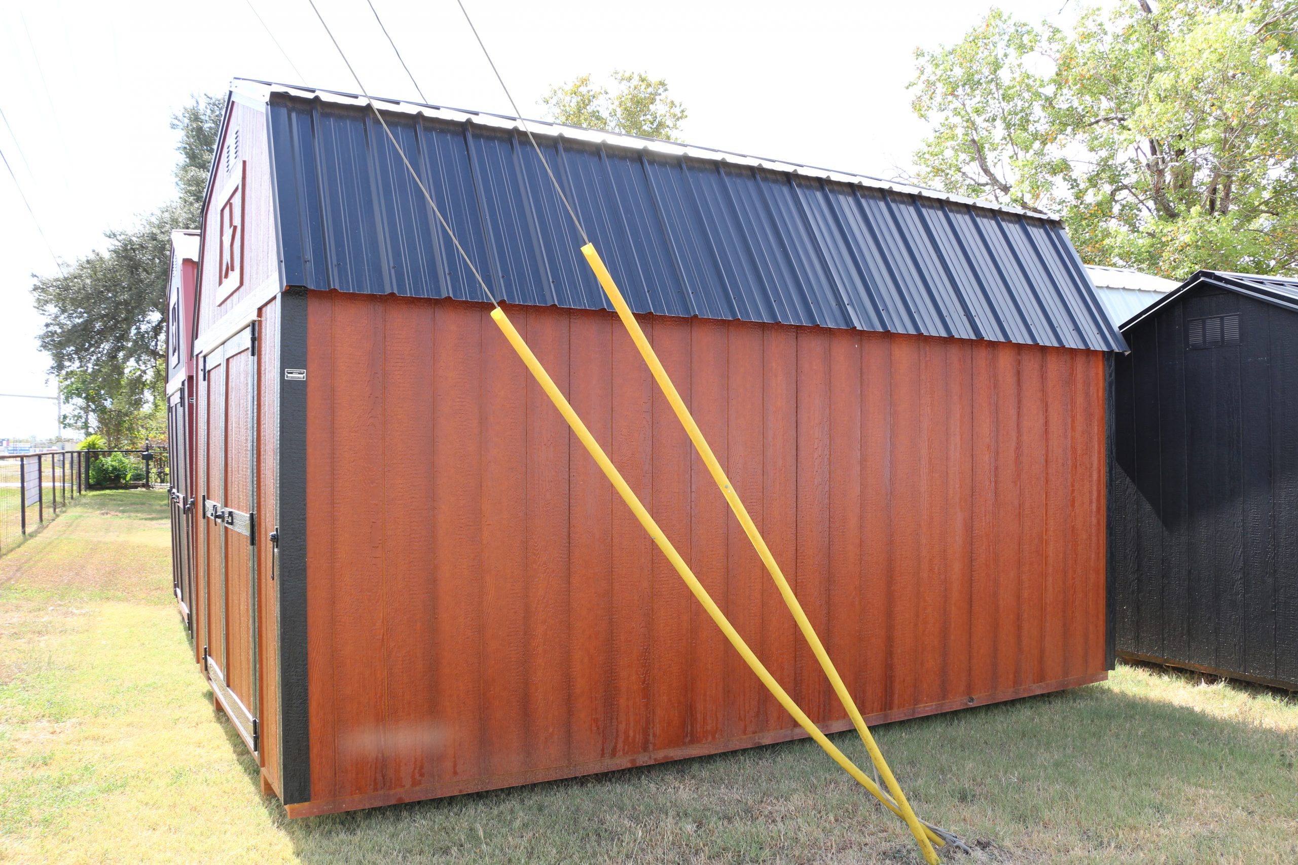 10x16 Lofted Barn Shed - Nature Walk Stain - Image 7