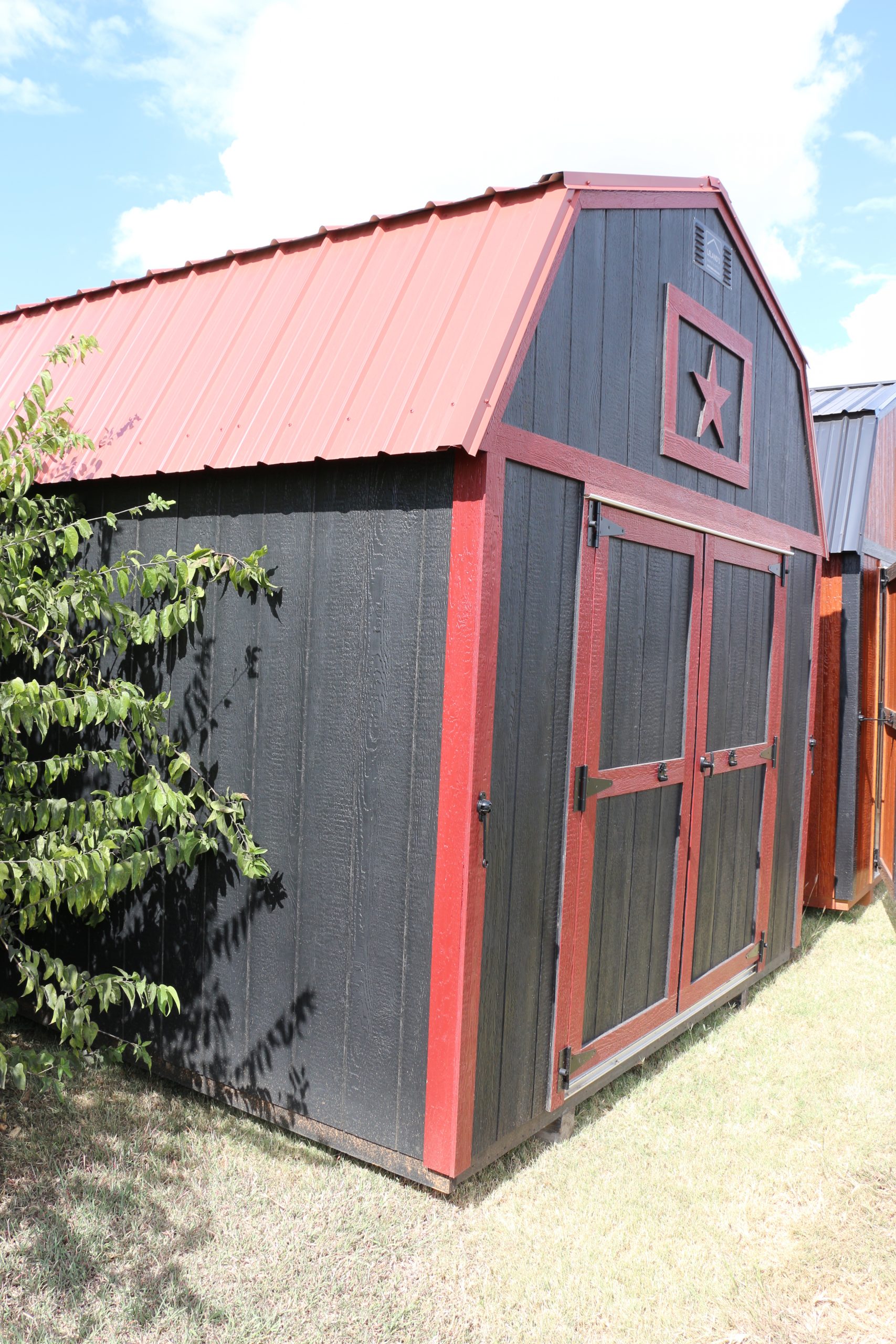 10x12 Lofted Barn Shed - Black - Image 7