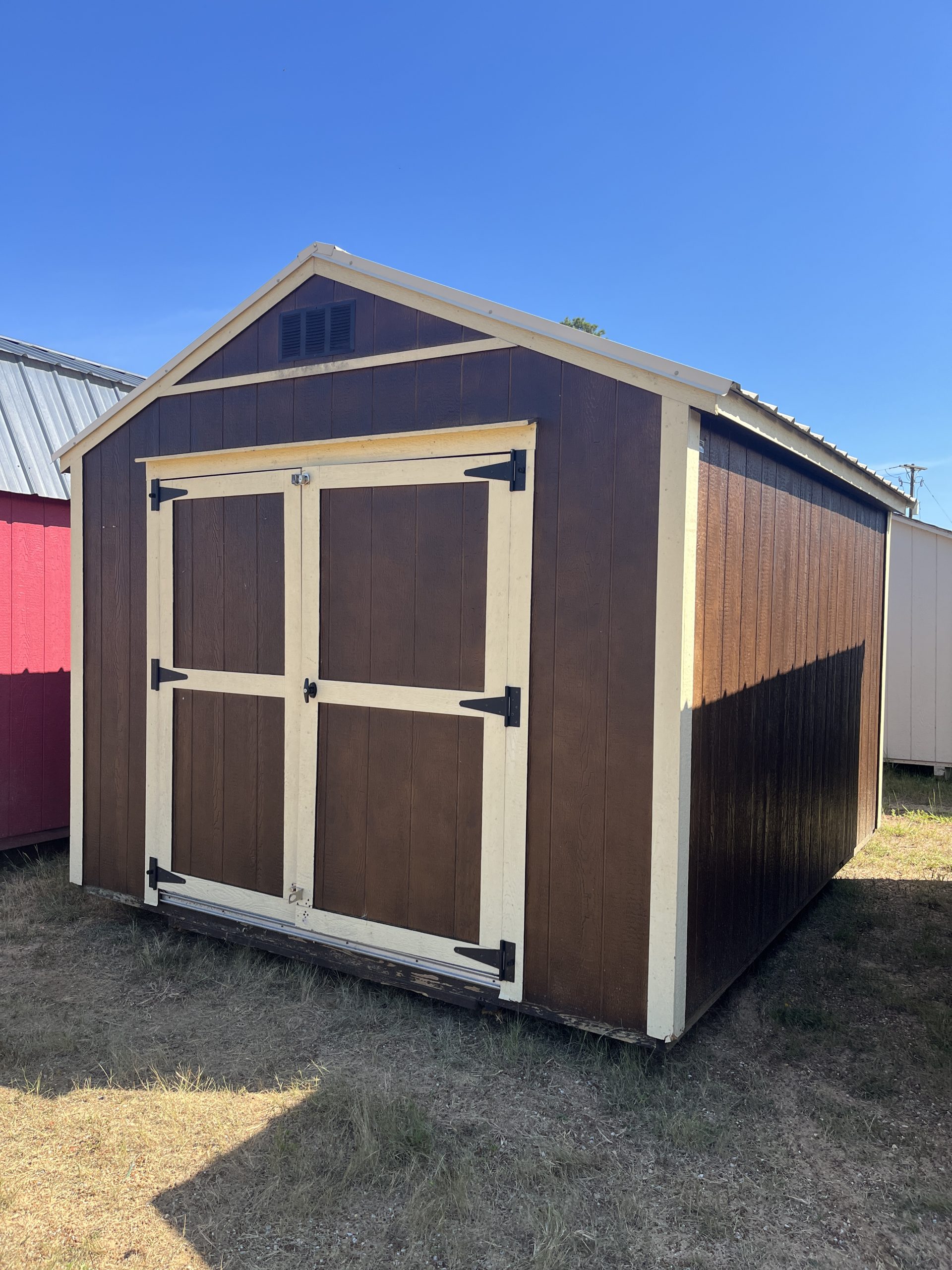 10x12 Utility Shed USED - Dark Brown