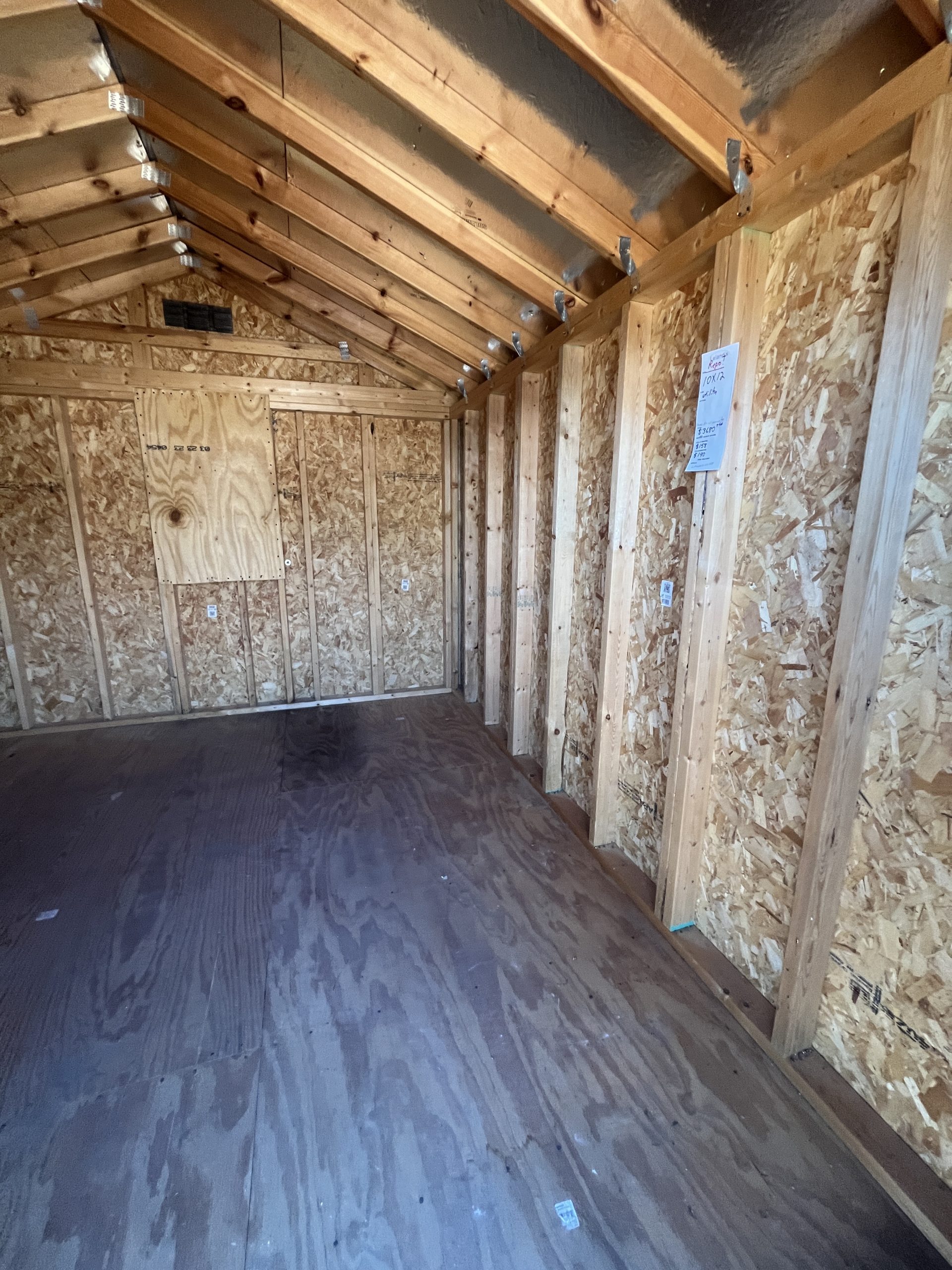 10x12 Utility Shed USED - Dark Brown - Image 4