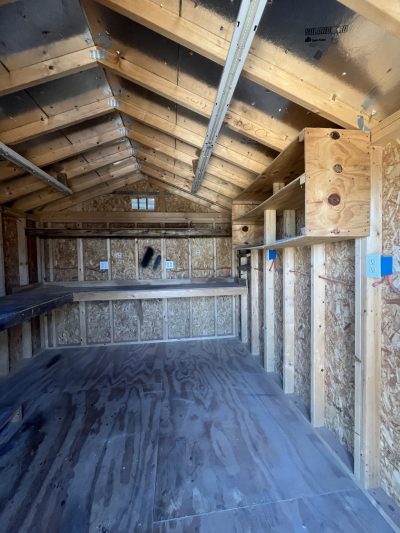 10x12 Utility Shed USED - Light Gray - Image 4