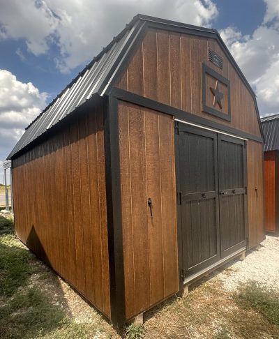12x16 Lofted Barn - Chestnut Stain - Image 7