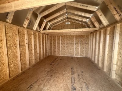 12x16 Lofted Barn - Chestnut Stain - Image 4