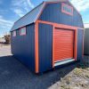 12x16 Lofted Barn Shed - Navy Blue