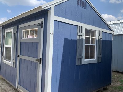 A 10x12 Garden Shed with windows and doors available at a shed store near me.