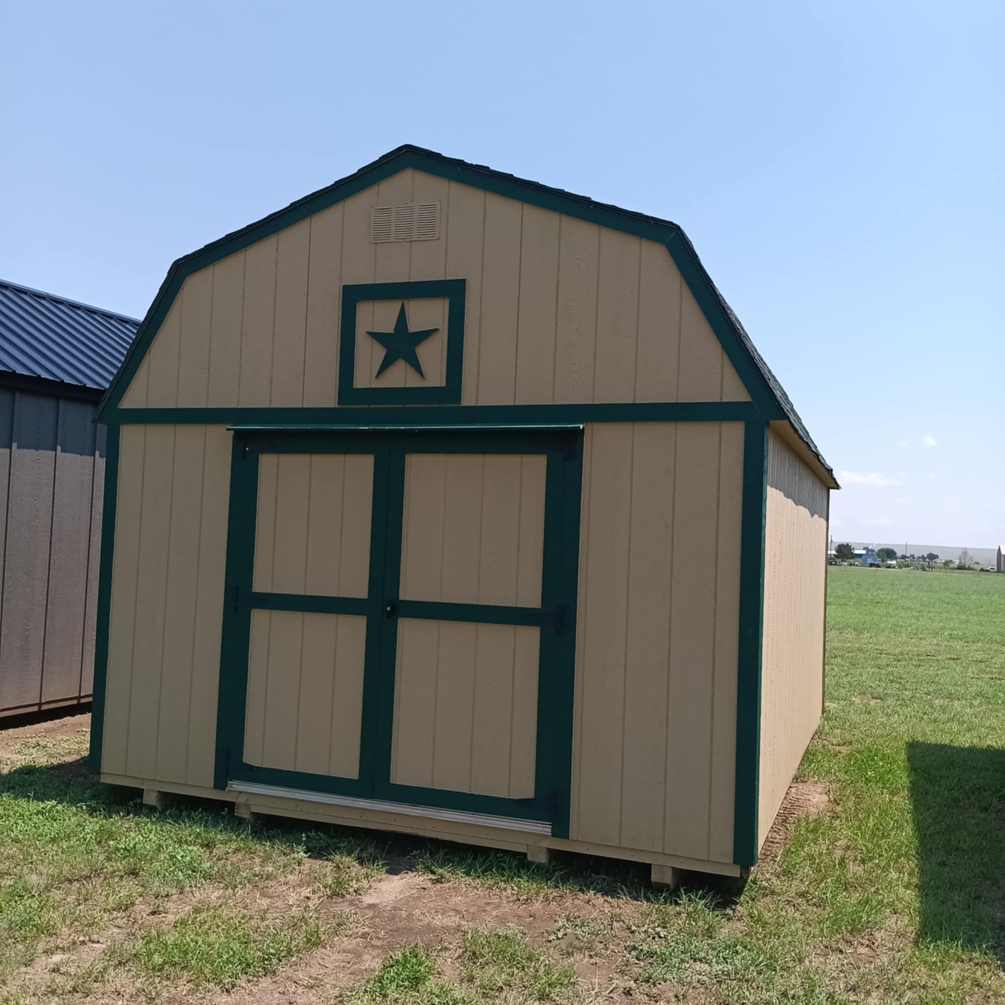 12x16 Lofted Barn - Tan