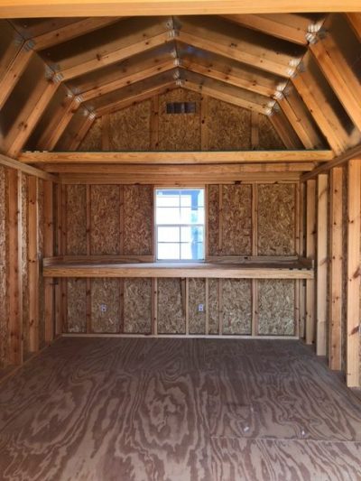 This 10x16 Lofted Barn with wood flooring is available for sale at a shed store near you.